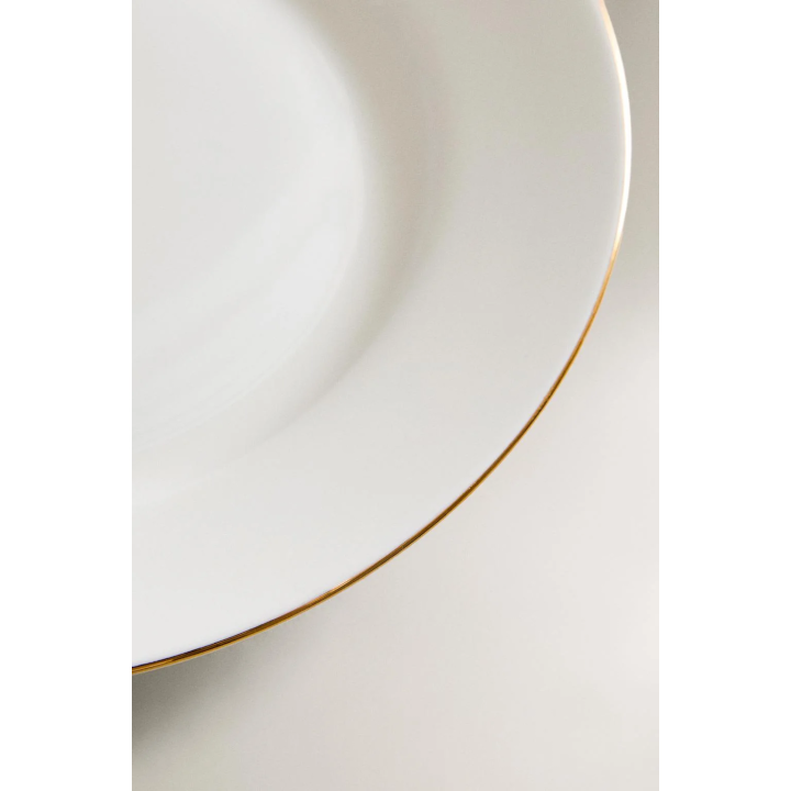 RIMMED BONE CHINA SIDE PLATE