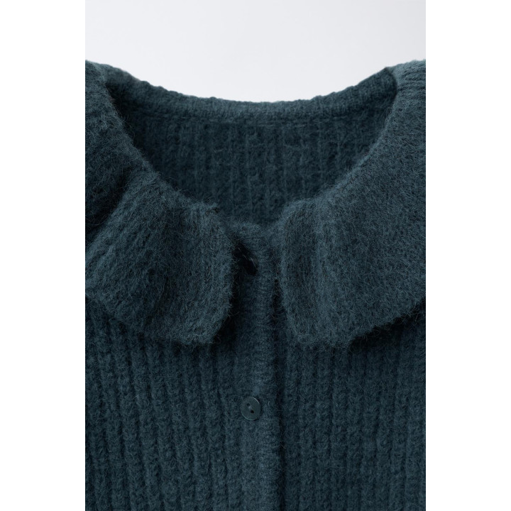 КАРДИГАН С КРУГЛЫМ ВОРОТНИКОМ