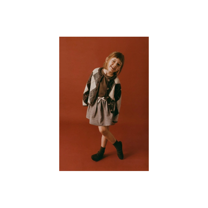 ВЯЗАНЫЙ КАРДИГАН С УЗОРОМ «РОМБЫ»