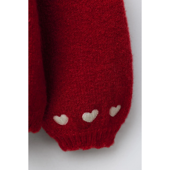 Вязанный свитер с принтом оленя