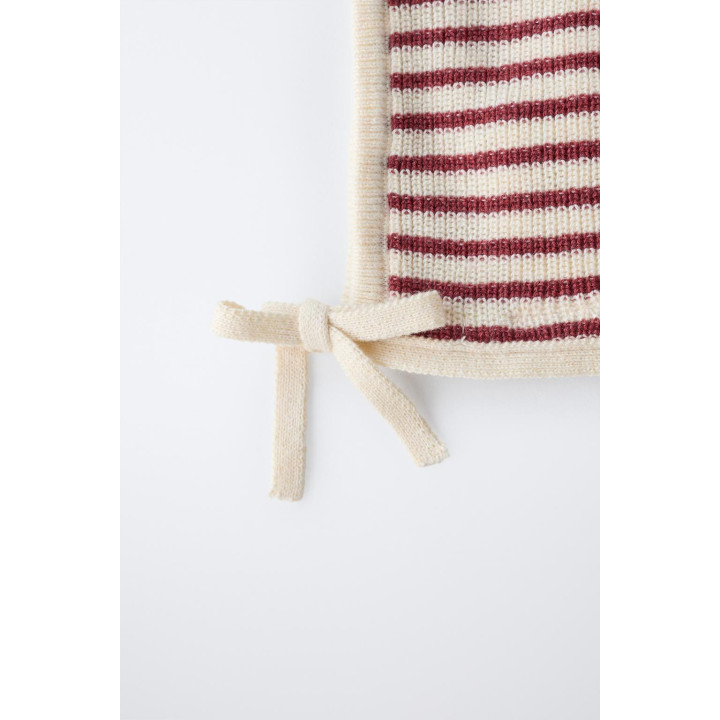 ЧЕПЧИК В ПОЛОСКУ С ПОМПОНОМ