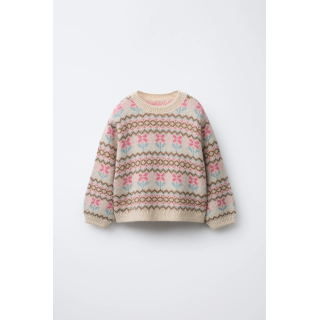 ЖАККАРДОВЫЙ СВИТЕР ИЗ СМЕСОВОЙ ШЕРСТИ