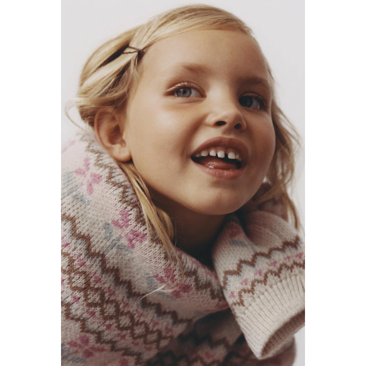 ЖАККАРДОВЫЙ СВИТЕР ИЗ СМЕСОВОЙ ШЕРСТИ