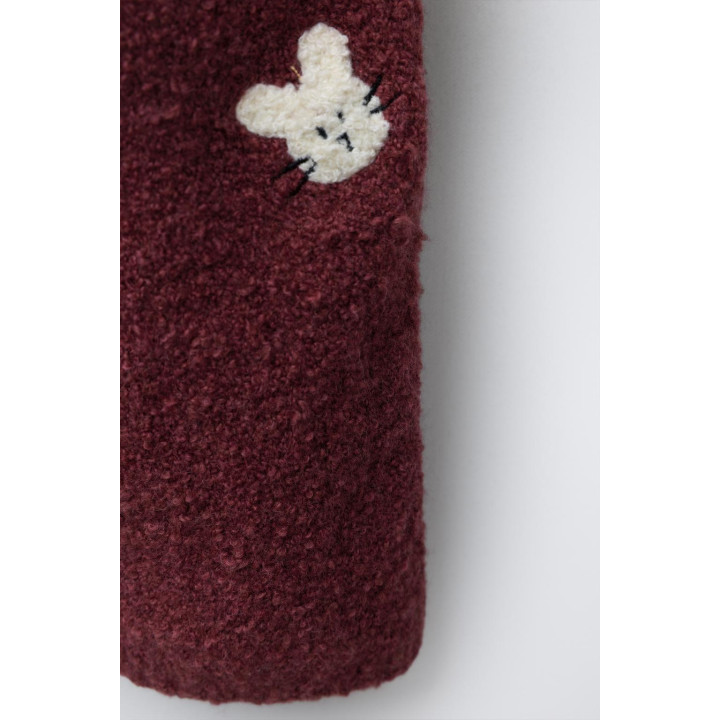 ТРИКОТАЖНЫЙ КОМБИНЕЗОН С ВЫШИТЫМИ КРОЛИКАМИ