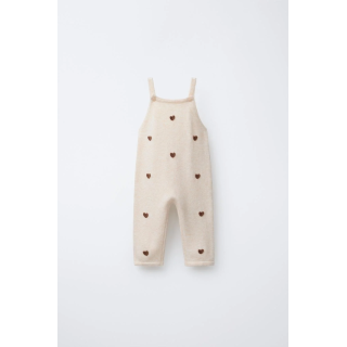 ТРИКОТАЖНЫЙ КОМБИНЕЗОН С СЕРДЕЧКАМИ