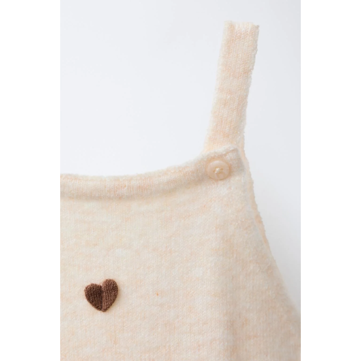 ТРИКОТАЖНЫЙ КОМБИНЕЗОН С СЕРДЕЧКАМИ