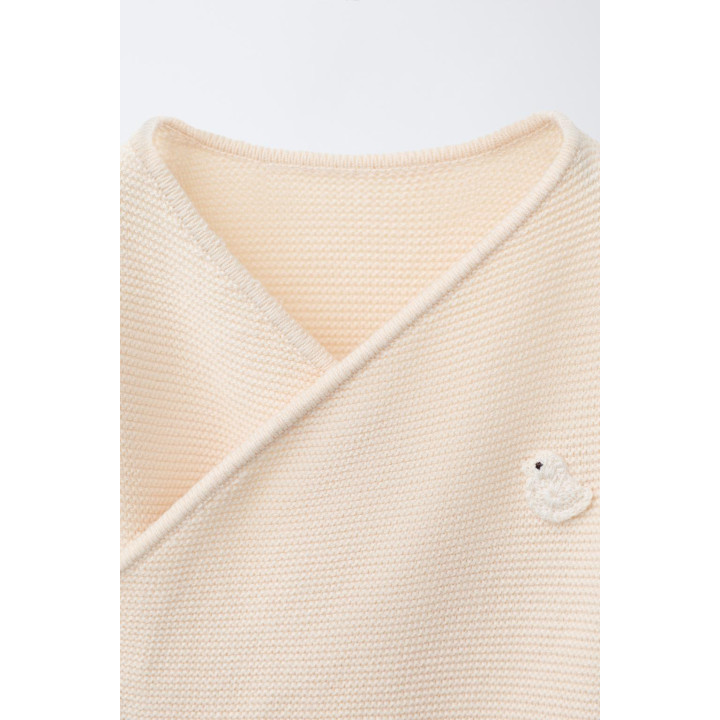 ТРИКОТАЖНОЕ КИМОНО С ВЫШИВКОЙ «УТЕНОК»