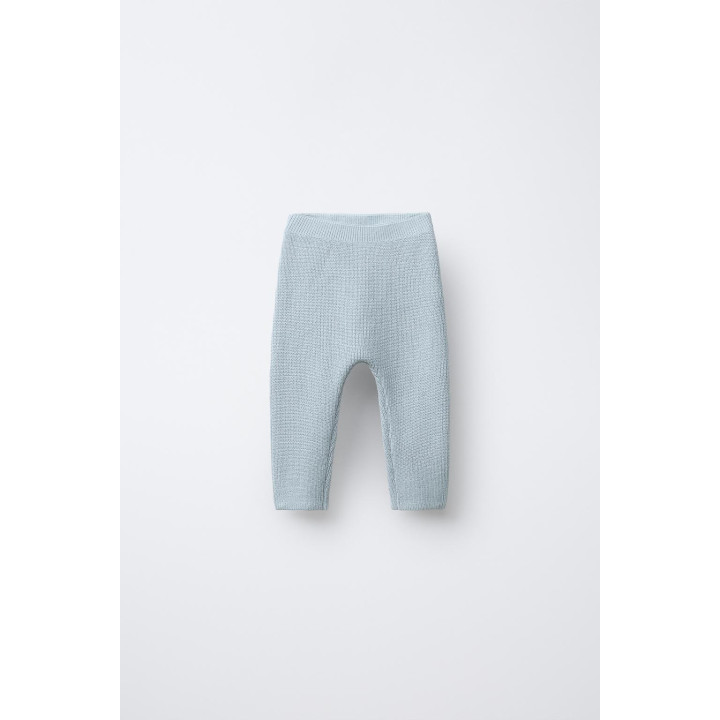 ТРИКОТАЖНЫЕ ТРИКОТАЖНЫЕ БРЮКИ С ЖЕМЧУЖНЫМ ЭФФЕКТОМ