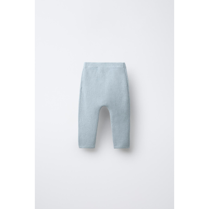 ТРИКОТАЖНЫЕ ТРИКОТАЖНЫЕ БРЮКИ С ЖЕМЧУЖНЫМ ЭФФЕКТОМ