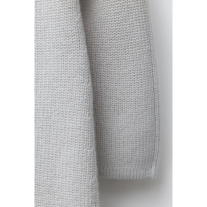 ЖЕМЧУЖНЫЙ ТРИКОТАЖНЫЙ КОМБИНЕЗОН СО СЛОНОМ