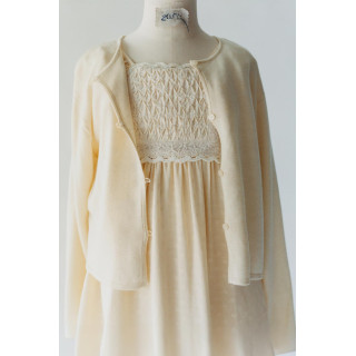 ТРИКОТАЖНЫЙ КАРДИГАН ИЗ СТРУЯЩЕЙСЯ ТКАНИ С ШЕЛКОМ