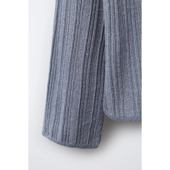 КАРДИГАН В РУБЧИК С ЛЬНОМ