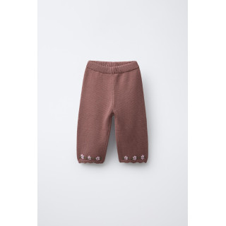 ПРЯМЫЕ ТРИКОТАЖНЫЕ БРЮКИ С ВЫШИВКОЙ