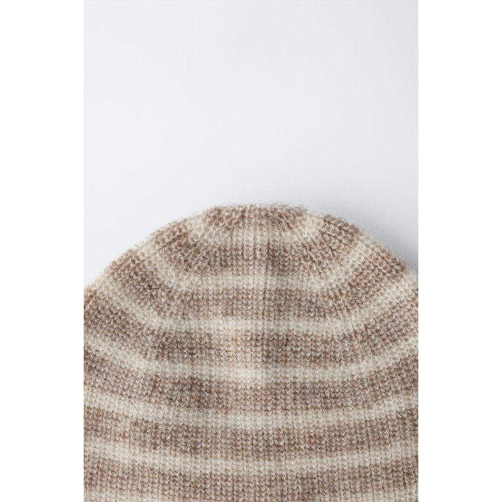 ШАПКА ИЗ ШЕРСТИ И КАШЕМИРА В ПОЛОСКУ