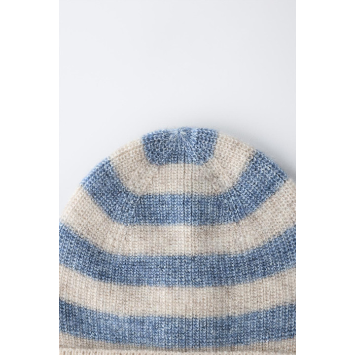 ШАПКА В ПОЛОСКУ ИЗ ШЕРСТИ И КАШЕМИРА