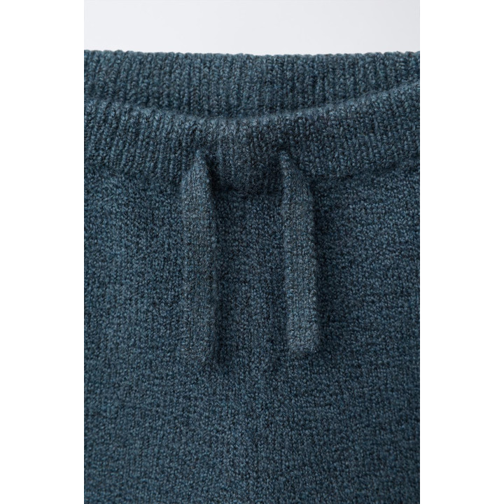 ТРИКОТАЖНЫЕ БРЮКИ С ВЫШИВКОЙ СОБАЧКИ