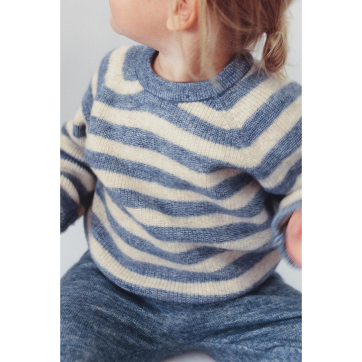 ДЖЕМПЕР ИЗ ШЕРСТИ И КАШЕМИРА В ПОЛОСКУ