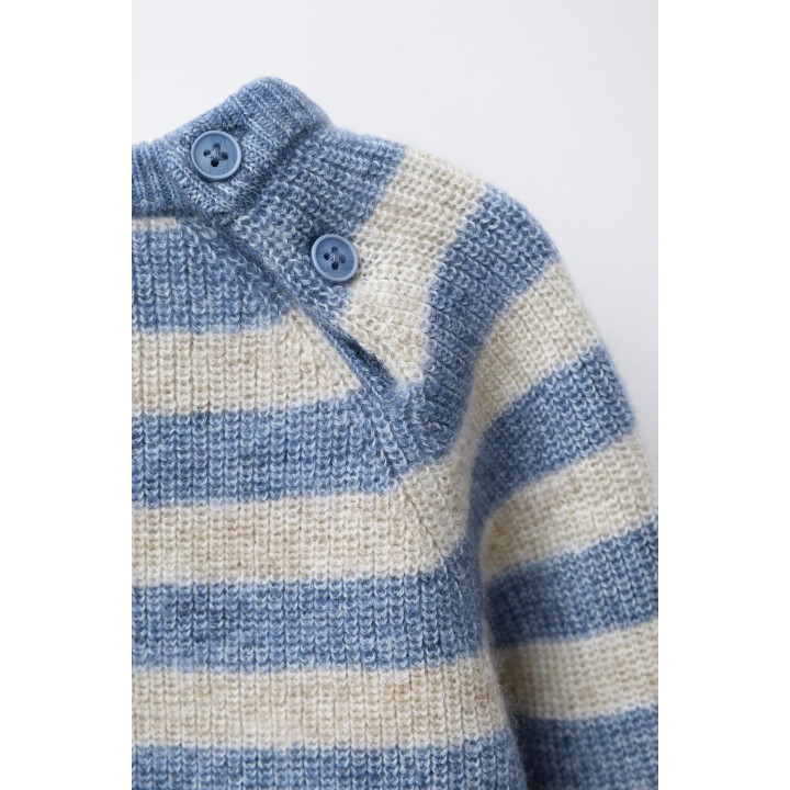 ДЖЕМПЕР ИЗ ШЕРСТИ И КАШЕМИРА В ПОЛОСКУ