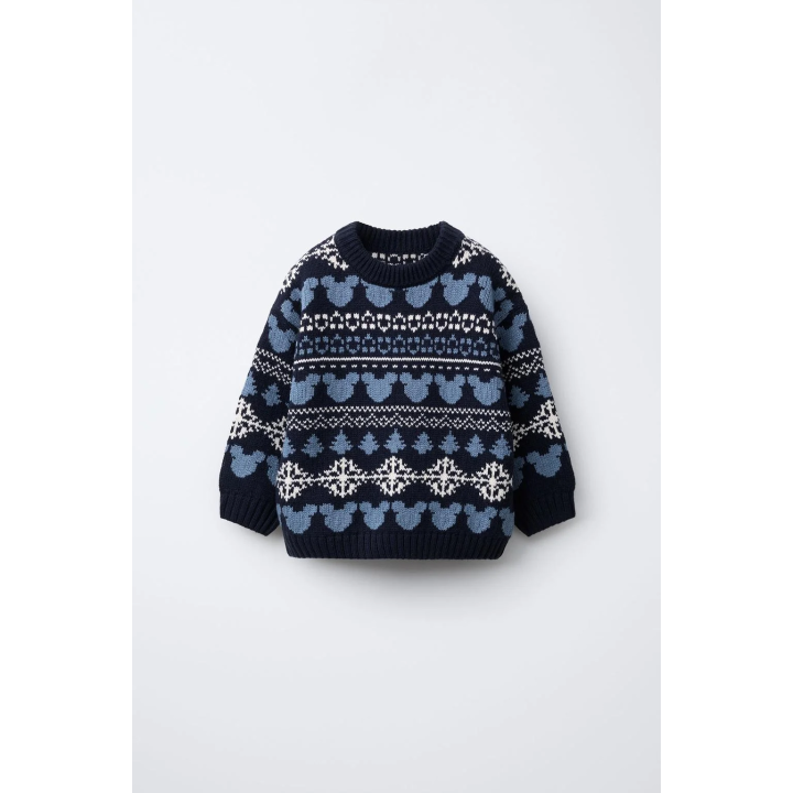 ЖАККАРДОВЫЙ ДЖЕМПЕР С ПРИНТОМ «МИККИ МАУС» © DISNEY