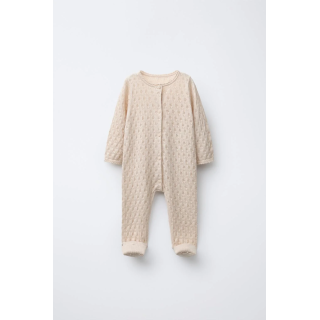 КОМБИНЕЗОН-ТРАНСФОРМЕР ФАКТУРНОЙ ВЯЗКИ СО СТОПАМИ