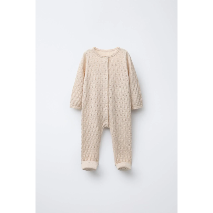 КОМБИНЕЗОН-ТРАНСФОРМЕР ФАКТУРНОЙ ВЯЗКИ СО СТОПАМИ