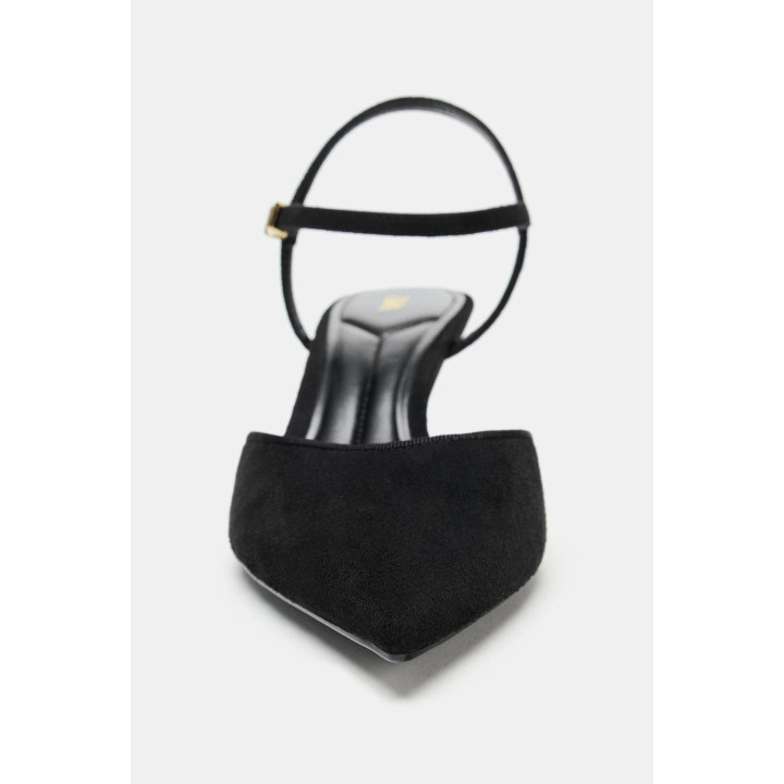 ТУФЛИ НА ВЫСОКОМ КАБЛУКЕ БЕЗ ЗАДНИКОВ