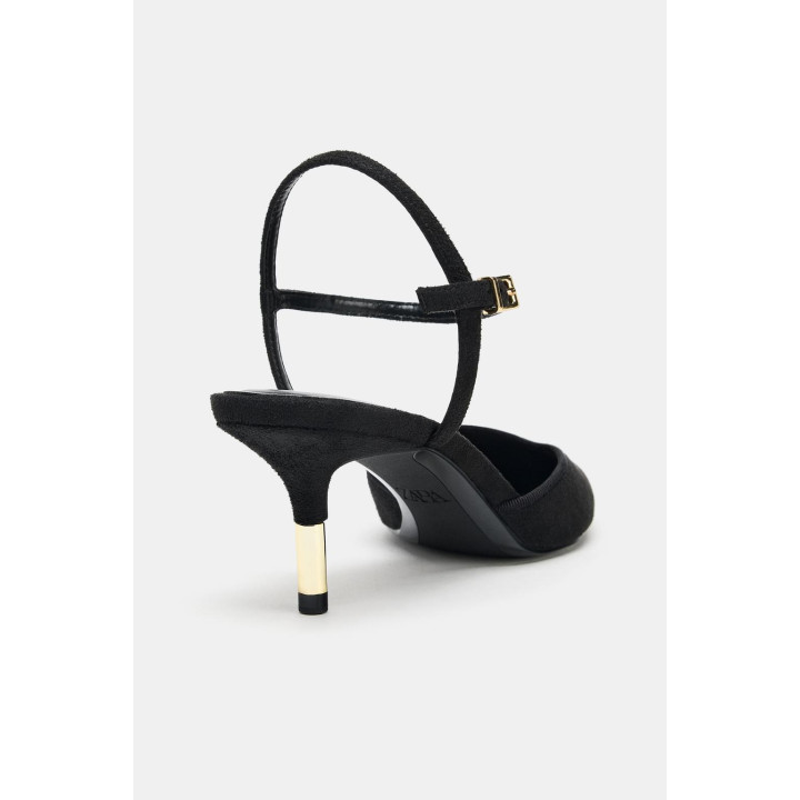 ТУФЛИ НА ВЫСОКОМ КАБЛУКЕ БЕЗ ЗАДНИКОВ