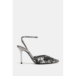 ТУФЛИ НА ВЫСОКОМ КАБЛУКЕ С ПАЙЕТКАМИ