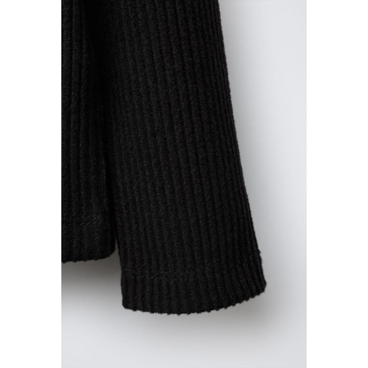 ЛОНГСЛИВ В РУБЧИК С ВОРОТНИКОМ-СТОЙКОЙ