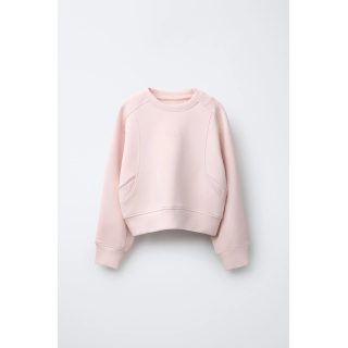 ТОЛСТОВКА С КОМБИНИРОВАННЫМИ СЕТЧАТЫМИ ВСТАВКАМИ И НАДПИСЬЮ