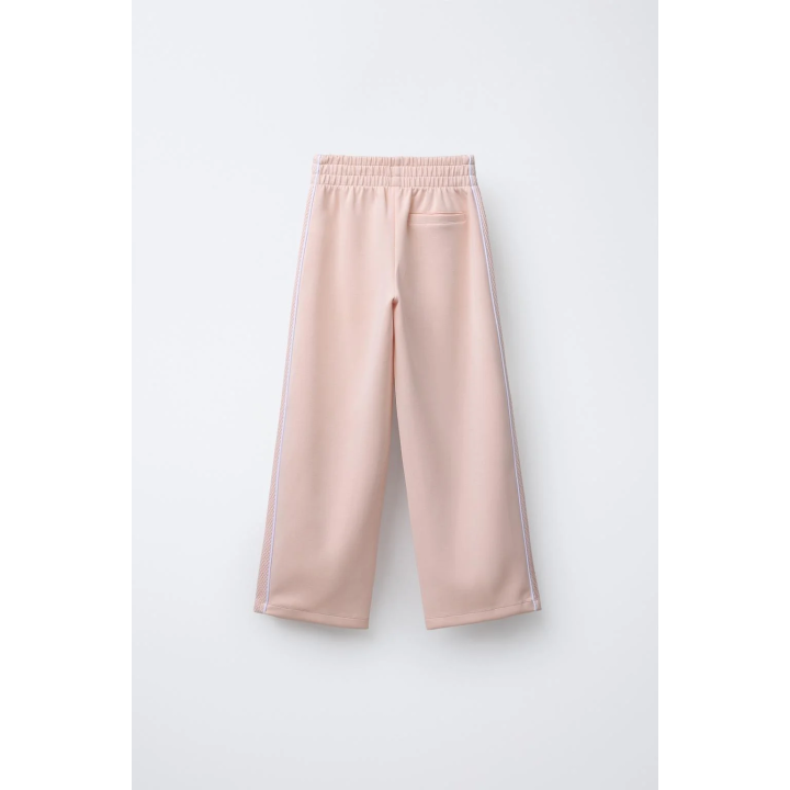 БРЮКИ ПРЯМОГО КРОЯ С БОКОВЫМИ ВСТАВКАМИ ИЗ СЕТКИ