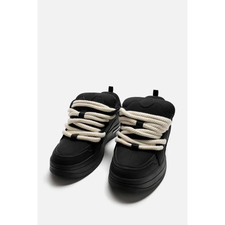 СКЕЙТЕРСКИЕ КРОССОВКИ С ВЕРЕВОЧНЫМИ ШНУРКАМИ