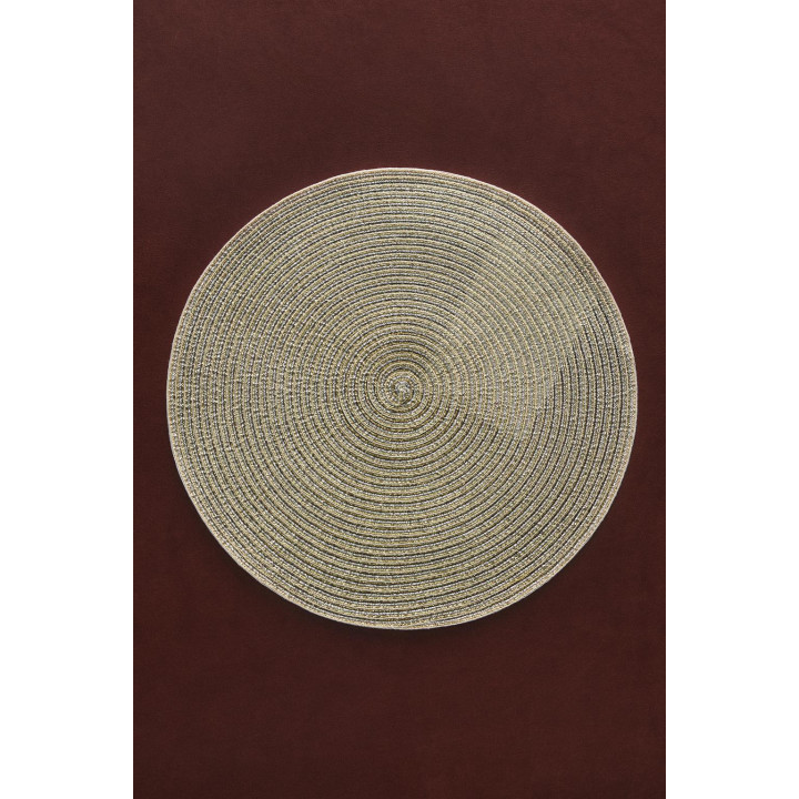 Круглый рождественский плетеный коврик (набор из 2 штук)