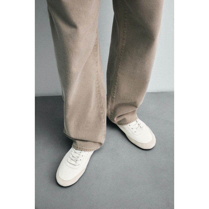 Тренировочные кроссовки limited edition из кожи