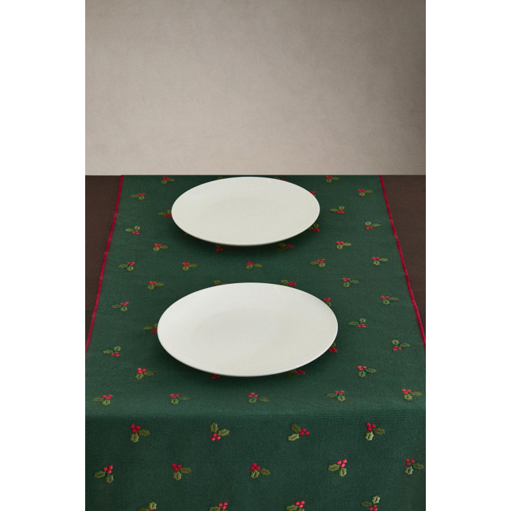 Рождественский бегунок для стола с ветками