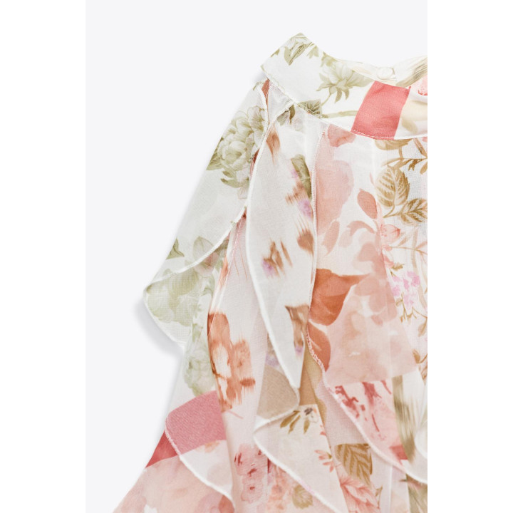 ТОП С ЦВЕТОЧНЫМ ПРИНТОМ И ВОЛАНАМИ