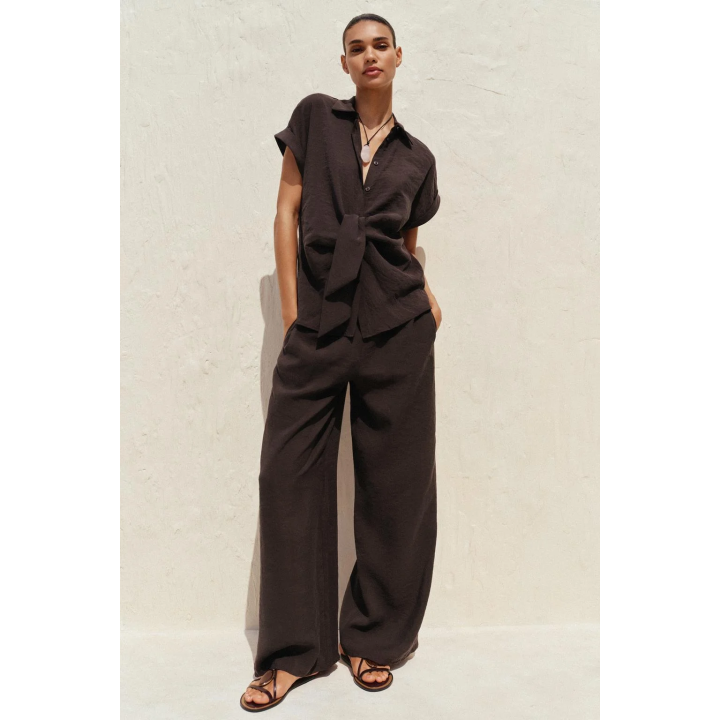 РУБАШКА С УЗЛОМ Спереди