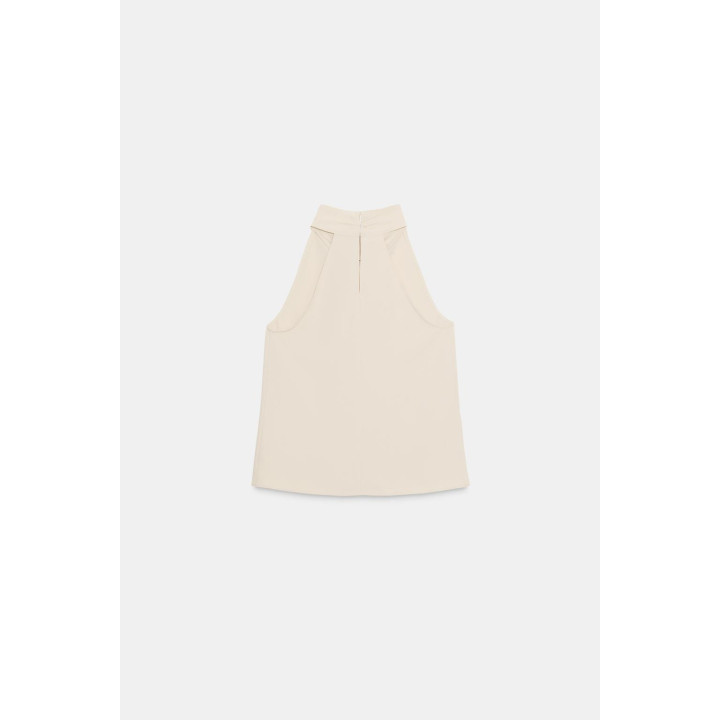 ТОП С ГОРЛОВИНОЙ ХАЛТЕР И БУСИНАМИ