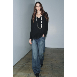 ФУТБОЛКА С КОМБИНИРОВАННЫМ КРУЖЕВОМ