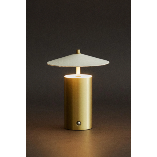 Беспроводная настольная лампа с бумажным плафоном и регулировкой яркости