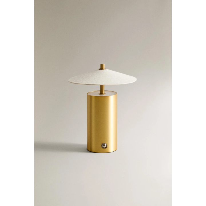 Беспроводная настольная лампа с бумажным плафоном и регулировкой яркости