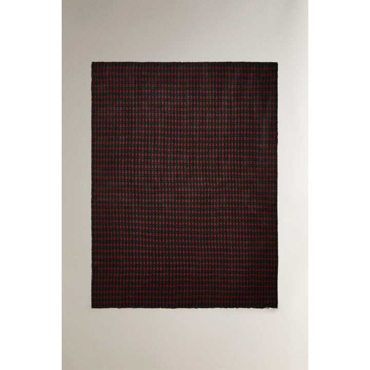 Плед zara с рождественским узором крючком