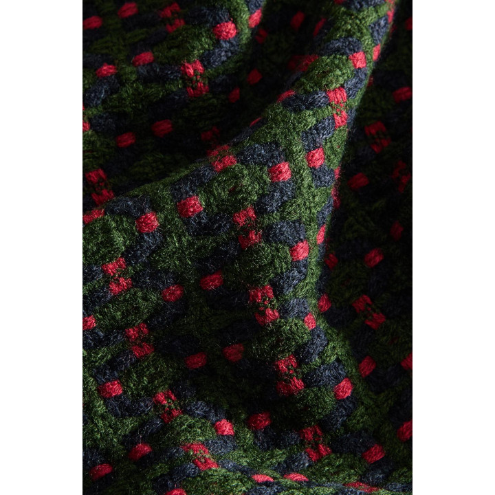 Плед zara с рождественским узором крючком