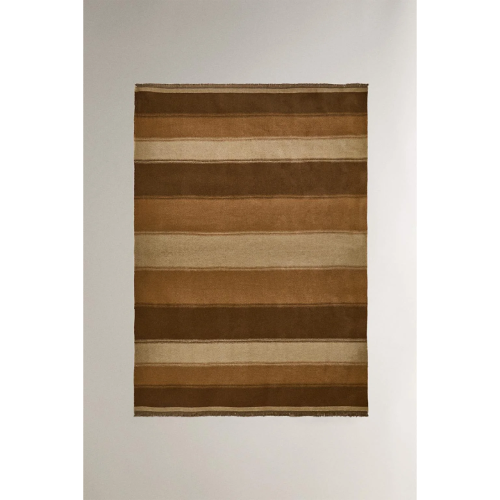 Плед из хлопка в полоску