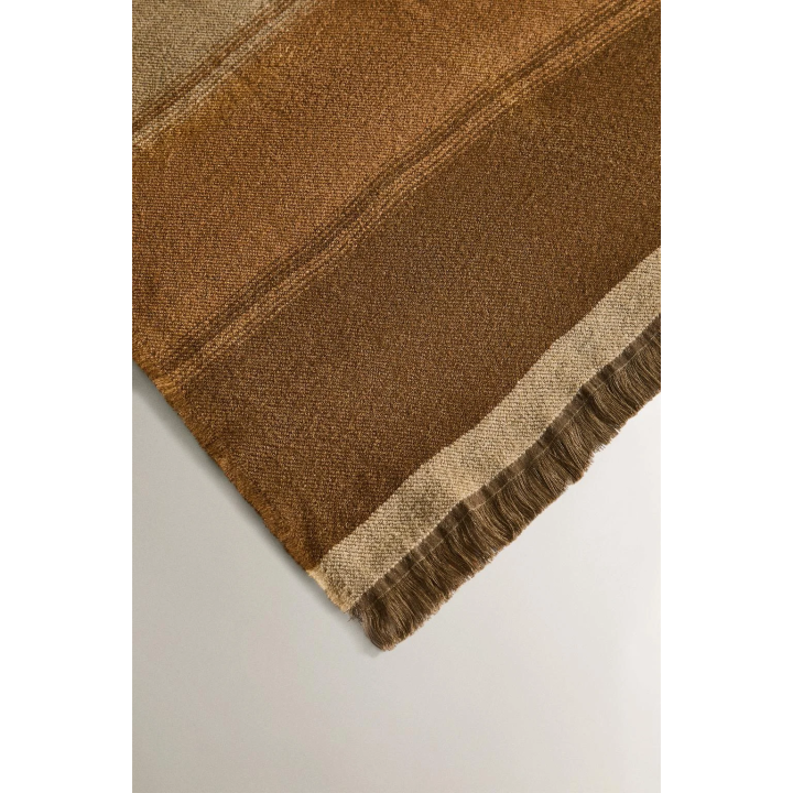 Плед из хлопка в полоску