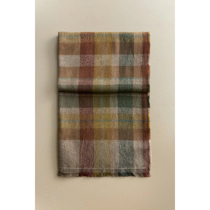 Плед из хлопка в клетку