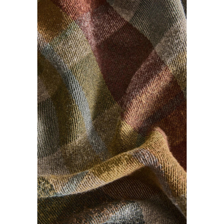 Плед из хлопка в клетку