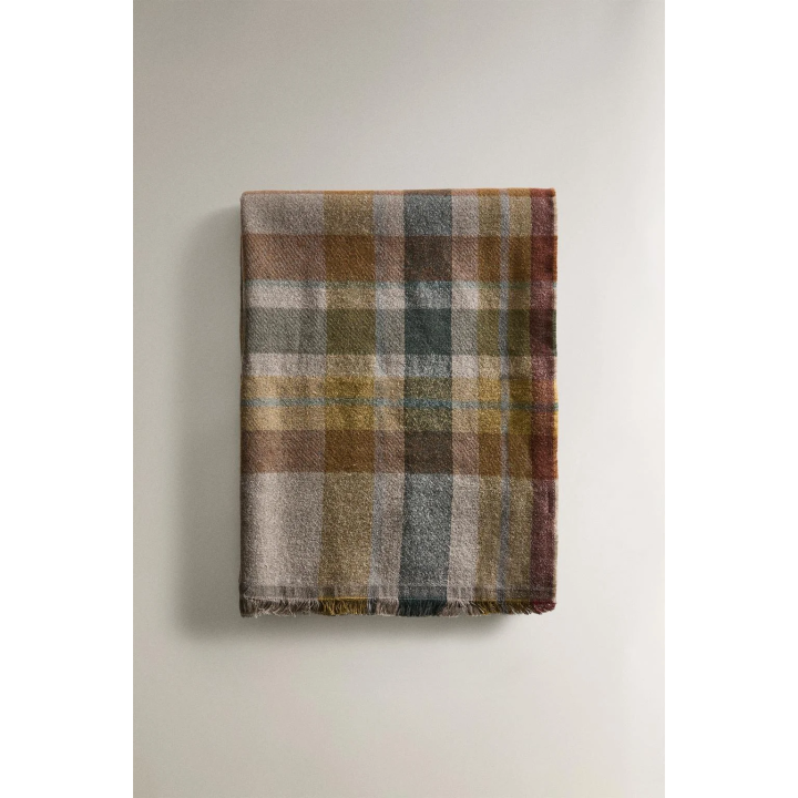 Плед из хлопка в клетку