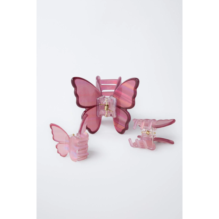 НАБОР ИЗ ТРЕХ ЗАКОЛОК ДЛЯ ВОЛОС «БАБОЧКА»