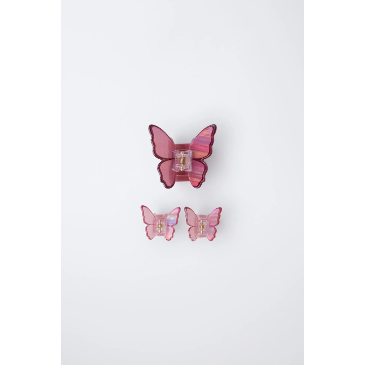 НАБОР ИЗ ТРЕХ ЗАКОЛОК ДЛЯ ВОЛОС «БАБОЧКА»